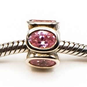 Pandora *Retired* Pink Oval Lights Charm
